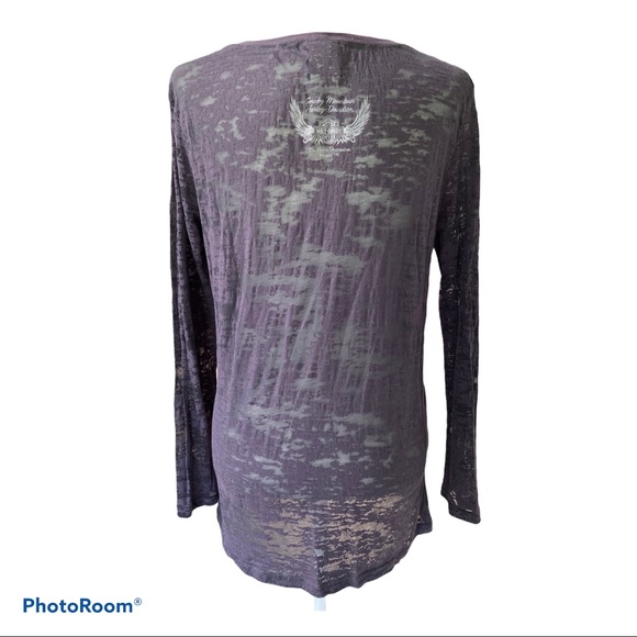 SOLD Harley-Davidson Burnout Long Sleeve Top - Picture 3 of 7